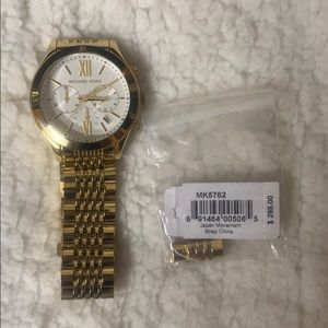 Michael Kors Men’s Gold Watch with White Face
